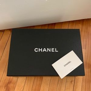 Chanel EMPTY Shoe Box w/parchment and envelope